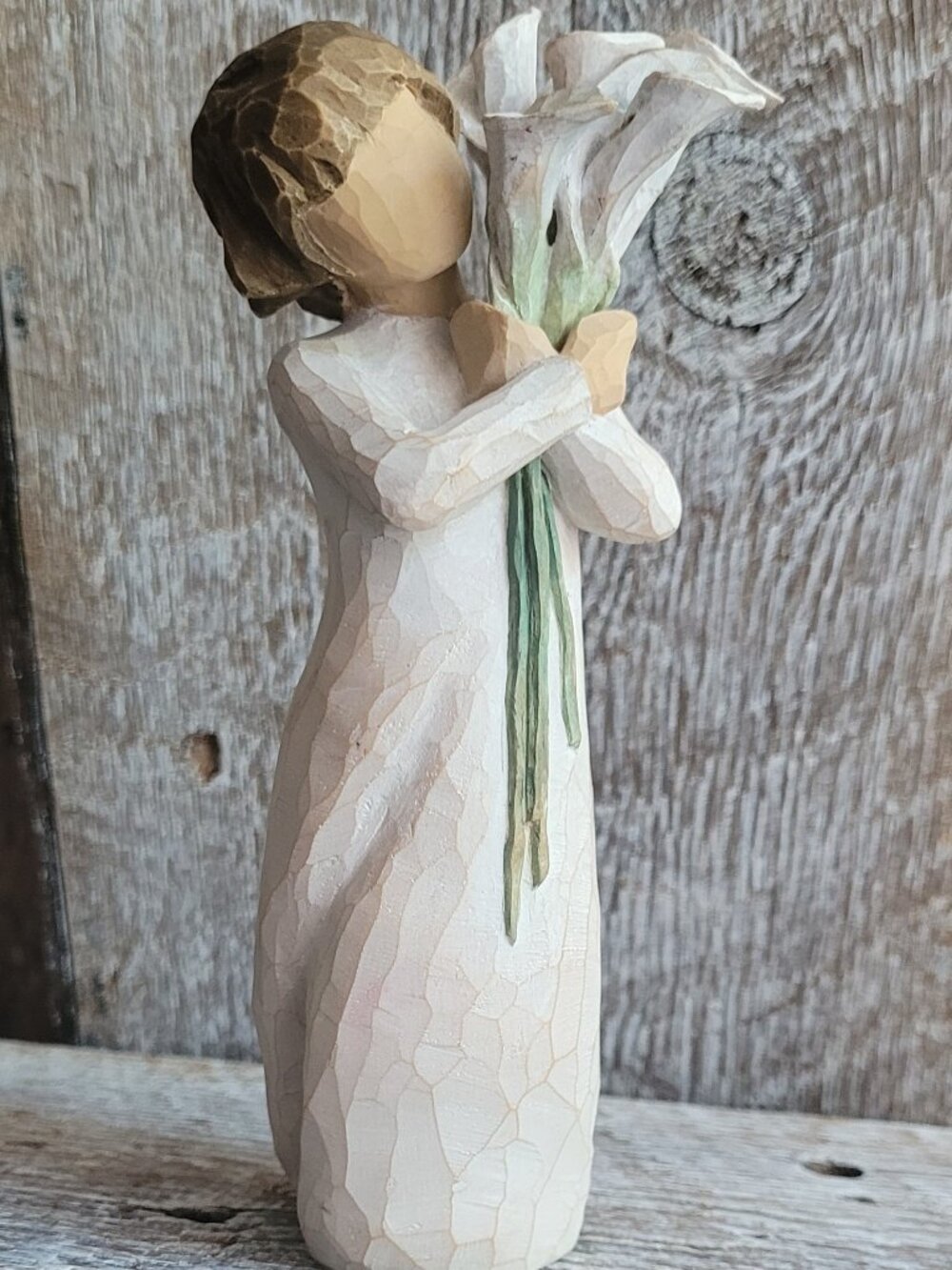 Willow Tree Figurine-"Beautiful Wishes" Girl withFlowers